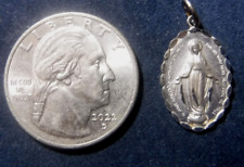 Vintage Miraculous Medal Sterling Silver picture