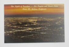 Vintage The Light of Pasadena LA Beach Cities from Mt. Wilson CA Postcard (A33) picture