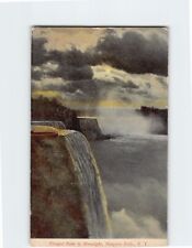 Postcard Prospect Point by Moonlight Niagara Falls New York USA picture