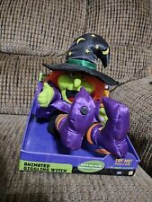 Vintage Gemmy Giggling Witch Plush Figure Animated Screaming Witch Works 2004 picture