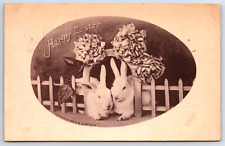 c1910  Happy Easter Greetings Flowers Vintage Postcard picture