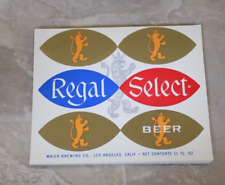 50 Vintage Maier Brewing Regal Select Beer Labels Los Angeles. CA picture