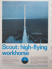 4/1967 PUB LTV AEROSPACE VOUGHT MISSILE & SPACE SCOUT NASA DOD ORIGINAL AD picture