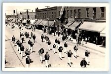 Melrose MN Postcard RPPC Photo 4th Of July Pioneer Marching Band Parade c1910's picture