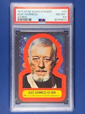 1977 Star Wars Sticker Alec Guinness as Ben #13, PSA 8.5 RARE (new label) picture