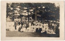 BIBLE SCHOOL PARK NY RPPC Students Group Photo New York Real Photo Postcard 1915 picture