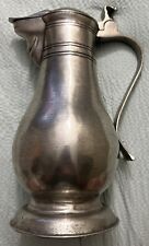 SKS Zinn 95 Large Pewter Carafe With lid 11” Tall HTF - Heavy EUC - Germany picture