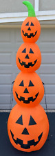 Airblown Inflatable 7' Foot LIGHTED Pumpkin Stack Halloween Spirit Prop -Awesome picture