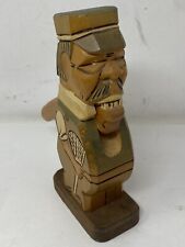 Vintage Original Rhonkunst German Hand Carved Wooden Nutcracker 9” Tall picture