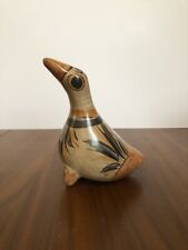 Vintage Tonola Mexican Folk Art Pottery Bird - Hand Painted picture