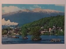Berlin New Hampshire Springtime Green And Snow On White Mountains Postcard picture
