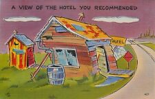 Comic Postcard Vintage Rinky Dink Bad Hotel Recommendation Unstamped Unused  picture