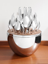 CHRISTOFLE MOOD EASY SILVER PLATE 25-PIECE SET W EGG CAPSULE #0065699 BRAND NIB picture