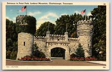Entrance to Point Park Lookout Mountain Chattanooga Tennessee 1956 Postcard picture