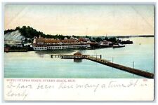 c1905s Hotel Ottawa Beach Aerial View Ottawa Beach Michigan MI Unposted Postcard picture