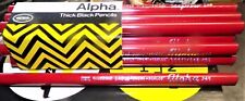 12 Vintage Eagle Alpha 245R Thick Chemi-Sealed Pencils in Sleeve NEW NOS BEROL picture