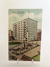 VINTAGE 1920’S HOTEL NORTHERN LOS ANGELES CALIFORNIA PEOPLE TROLLEY AUTOMOBILES picture