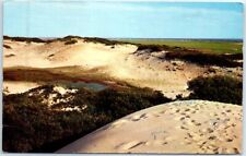 Postcard - Footprints On The Cape Cod Sand Dunes - West Yarmouth, Massachusetts picture