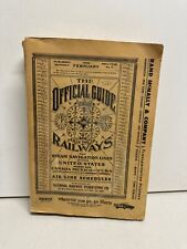 Vintage February 1966 Book Official Guide Standard Time of the Railways picture
