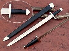 BEAUTIFUL HANDMADE D2 STEEL VIKING SWORD, BATTLE READY SWORD REPLICA & SCABBARD picture
