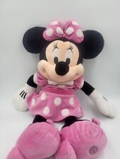 Disney Minnie Mouse Plush Toy Stuffed Animal Bow Pink Disney Store Jumbo toy 27