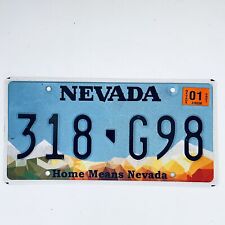 2021 United States Nevada Home Means Nevada Passenger License Plate 318 G98 picture
