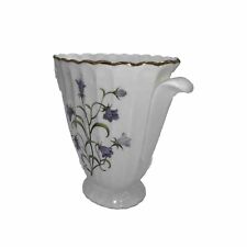 Signed Spode Fine Bone China 5.25” Vase, Lavendar flowers, Pristine Estate piece picture
