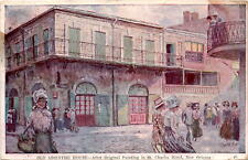 Old Absinthe House, St. Charles Hotel, New Orleans, historic bar, Postcard picture