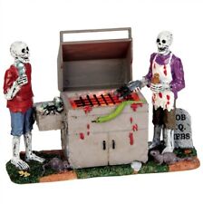 Lemax GORY GRILLIN Skeletons # 54912 Halloween Spooky Town Village Figurine NEW picture