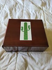Quality Importers With Cactus Wood Desktop Cigar Humidor Box  picture