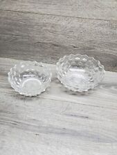 Set of 2 Vintage American Fostoria Crystal Clear Glass Bowls  picture
