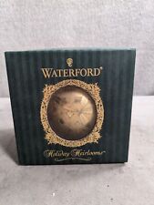 Waterford 2001 2002 Brandy Glass Holiday Heirlooms Christmas Ornament picture