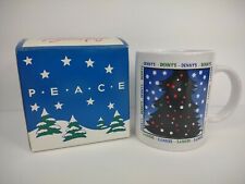 Vintage 1994 Denny's Restaurant Holiday Magic Mugs Christmas Tree W Box Houze  picture