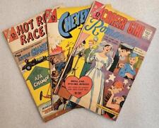 Charlton Comics Lot of 3 - Cheyenne Kid, Career Girl Romances, Hot Rod Racers picture
