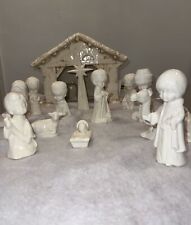 Children's Nativity 13 pieces Mint Glossy No Boxes Rare Author Signed N.H. picture