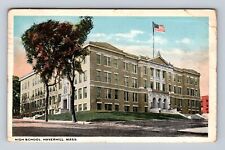 Haverhill MA-Massachusetts, High School, Antique, Vintage c1919 Postcard picture