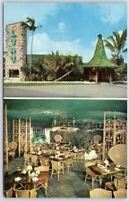 Postcard FL Miami Florida The Luau Restaurant Tiki Cantonese P8A picture