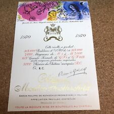 The 1970 Chateau Mouton Rothschild -Wine Bottle Label By: Marc Chagall picture