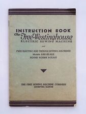 1934 vintage WESTINGHOUSE ELECTRIC SEWING MACHINE INSTRUCTION BOOK rockford il picture