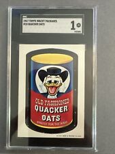 1967 Topps Wacky Packages Diecut #18 Variation Quacker Oats #18 SGC 1 picture