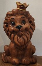 Vintage Twin Winton Lion King Cookie Jar Made In California USA 13