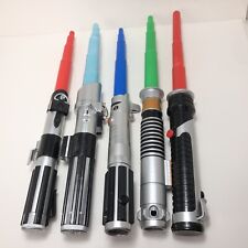 Star Wars Hasbro Lightsabers Party Toy Lot of 5 Mixed Red Blue Green Sabers picture