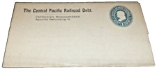 1880's CENTRAL PACIFIC RAILROAD DEBT CALIFORNIA'S REMONSTRANCES AGAINST ENVELOPE picture