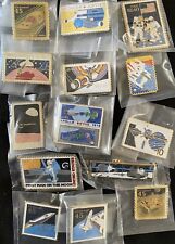 Rare 1 LOT containing 14 EACH NASA USPS Vintage Postage Metal Stamp Pins picture