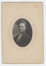 Antique Circa 1900s 4X6 in Cabinet Card Beautiful Young Woman in Stunning Dress picture