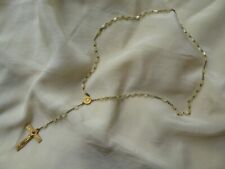 ANTIQUE FRENCH MOTHER OF PEARL ROSARY picture