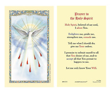 Laminated Prayer to the Holy Spirit Holy Prayer Card Catholic Confirmation Gift picture