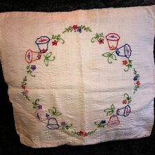 Vintage Hand Embroidered Throw Pillow Cover 16
