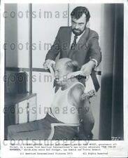 1975 Wire Photo Actors Richard Johnson Hugh Moxey in Movie Hennessy picture
