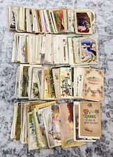 Antique Postcard Lot 245 pcs Victorian Embossed Holiday Christmas Easter Love picture